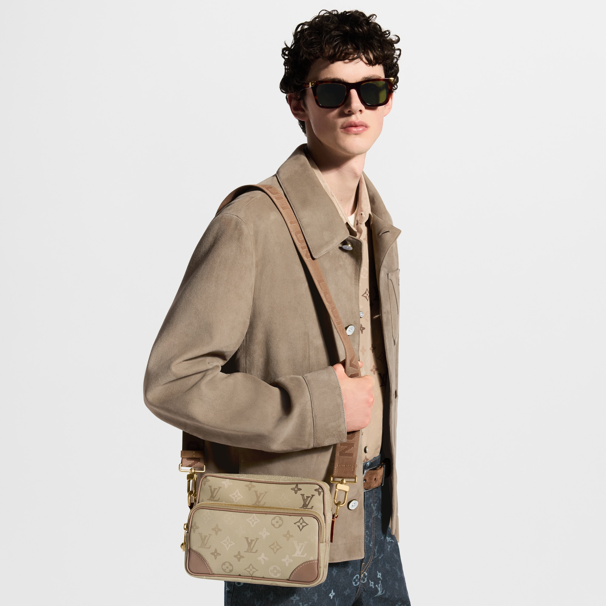 Beige Crossbody and Shoulder Bags Men Bags | LOUIS VUITTON